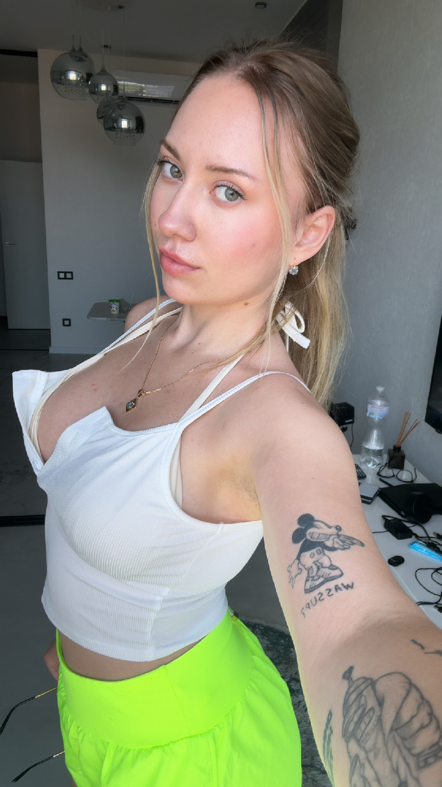 KateV in her underwear in Dar es Salaam