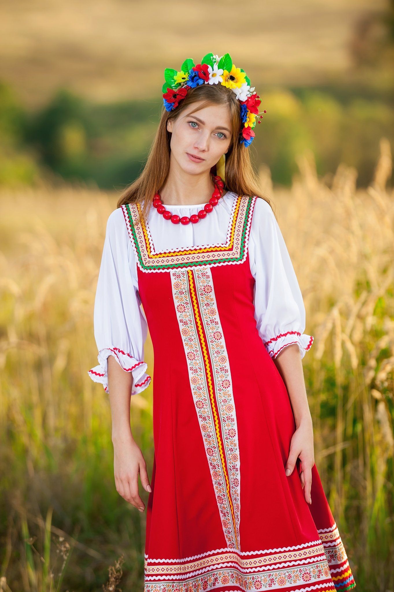 Women in Slavic costumes in Dar es Salaam
