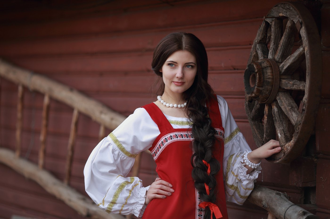 Girls in Slavic costumes in Dar es Salaam