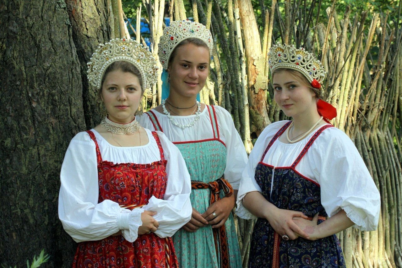 Sexy model Girls in Slavic costumes in Dar es Salaam